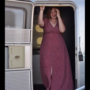 COPY - Wrap-Around Maxi Dress in Ditsy Flowers 12